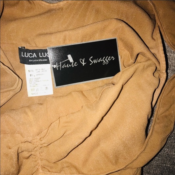 Luca Luca by Luca Orlandi Vintage Nude Ruched Top - Picture 5 of 7